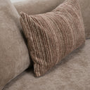 Arnaud - Modern Tan Fabric + Brown Oak Sofa