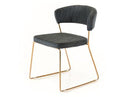 Ashland - Modern Grey & Rosegold Dining Chair (Set of 2)