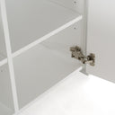 Ashley - Modern Glass + White Fiberglass Buffet