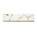 Aspen - Modern Beige + White + Gold Bedroom Set