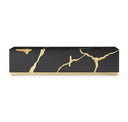 Aspen - Modern High Gloss Black & Gold Buffet