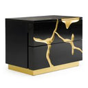 Aspen Modern White & Gold Dresser