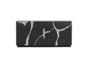 Aspen - Modern Matte Brown Ash & Silver Dresser