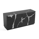 Aspen - Modern Matte Brown Ash & Silver Dresser