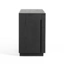 Aspen - Modern Matte Brown Ash & Silver Dresser