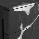 Aspen - Modern Matte Brown Ash & Silver Dresser