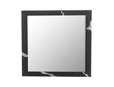 Aspen - Modern Matte Brown Ash & Silver Mirror