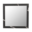 Aspen - Modern Matte Brown Ash & Silver Mirror