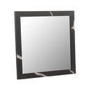 Aspen - Modern Matte Brown Ash & Silver Mirror