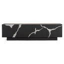 Aspen - Modern Matte Brown Ash & Silver TV Stand