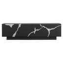 Aspen - Modern Matte Brown Ash & Silver TV Stand