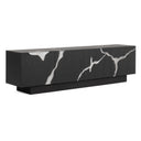 Aspen - Modern Matte Brown Ash & Silver TV Stand