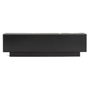 Aspen - Modern Matte Brown Ash & Silver TV Stand