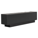Aspen - Modern Matte Brown Ash & Silver TV Stand