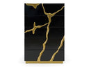 Aspen - Modern Black & Gold Wide Chest