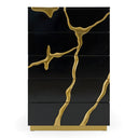 Aspen - Modern Black & Gold Wide Chest