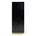 Aspen - Modern Black & Gold Wide Chest