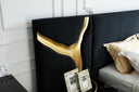 Aspen - Modern Black + Gold 4-Piece Bedroom Set