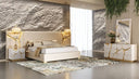Aspen - Modern Beige + White + Gold Bedroom Set