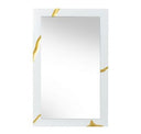 Aspen Modern White & Gold Chest