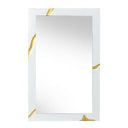 Aspen - Modern Wide Black and Gold Nightstand