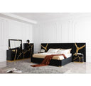 Aspen - Modern High Gloss Black & Gold Buffet