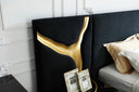 Aspen - Glam Black Velvet & Gold Bed