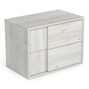 Asus - Italian Modern White Washed Oak Nightstand
