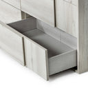 Asus - Italian Modern White Washed Oak Dresser