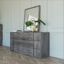 Asus - Italian Modern Elm Grey Dresser