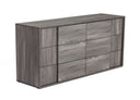 Asus - Italian Modern Elm Grey Dresser