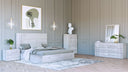 Asus - Modern Italian White Bedroom Set