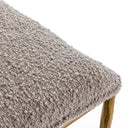 Atlanta - Modern Beige Fabric & Brass Counter Chair