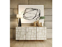 Auer - Mid-Century Modern Cream Ash + Gold Buffet