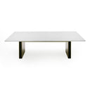 Auer - White Marble & Gold Dining Table