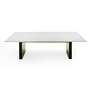Auer - White Marble & Gold Dining Table