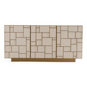Auer - Mid-Century Modern Cream Ash + Gold Buffet