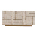Auer - Mid-Century Modern Cream Ash + Gold Buffet