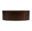 August - Modern Dark Walnut Burl Square Coffee Table