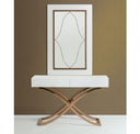 Aversa - Gold Crocodile Console Table & Mirror