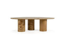 Avril - Modern Burl Freeform Coffee Table