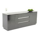 Skyline Modern Black Crocodile Lacquer Extendable Dining Table