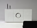 Ovidius - Modern White Crocodile Lacquer Bed