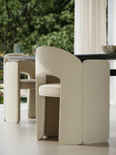 Overlap Arm Dining Chair - Fabric 21008-80CC by Caracole, view 3