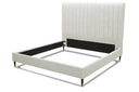 Hemlock - Contemporary White Fabric Q Bed