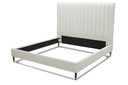 Hemlock - Contemporary White Fabric Q Bed