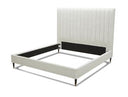 Hemlock - Contemporary White Fabric Q Bed
