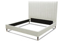 Hemlock - Contemporary White Fabric Bed