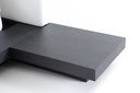 opal modern wenge & white platform bed