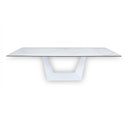 Baldwin - Modern White Ceramic Extendable Dining Table